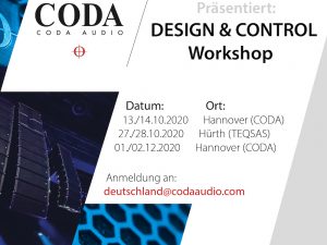 Coda CODA AUDIO – Design & Control Workshop Hannover (in German language)